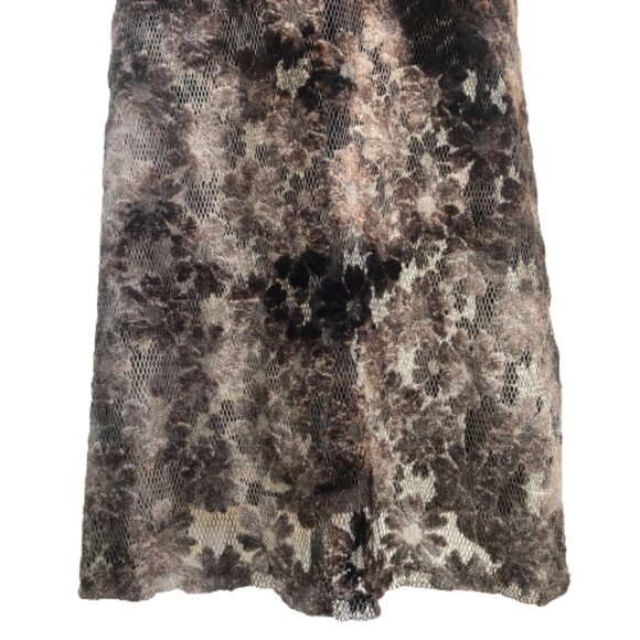 Vintage 90s crochet lace mash floral  maxi skirt - Picture 7 of 16